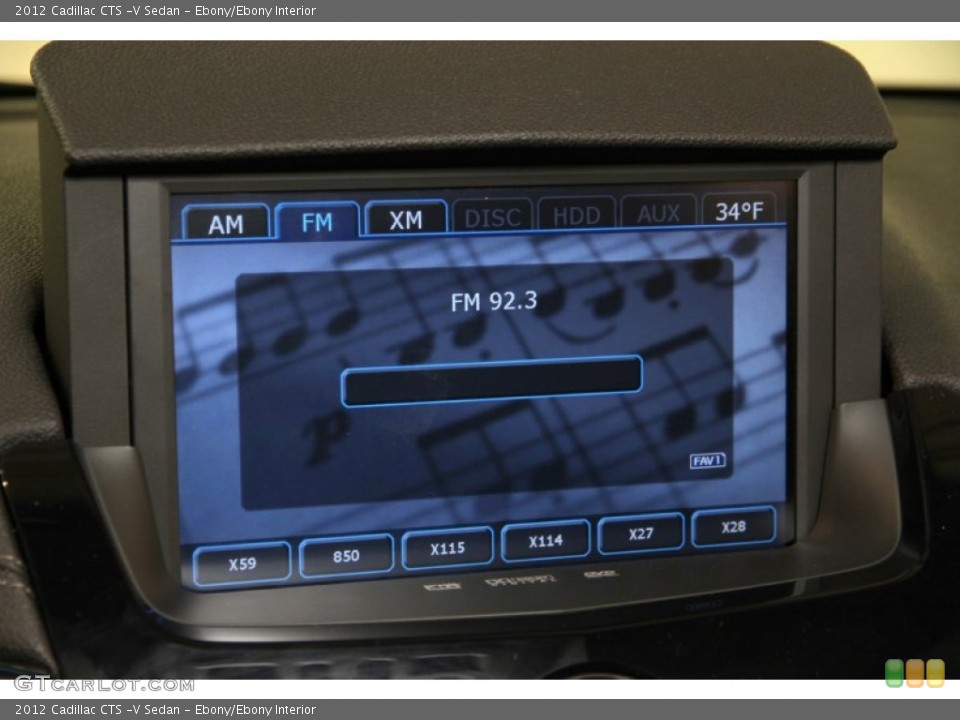 Ebony/Ebony Interior Audio System for the 2012 Cadillac CTS -V Sedan #87939063