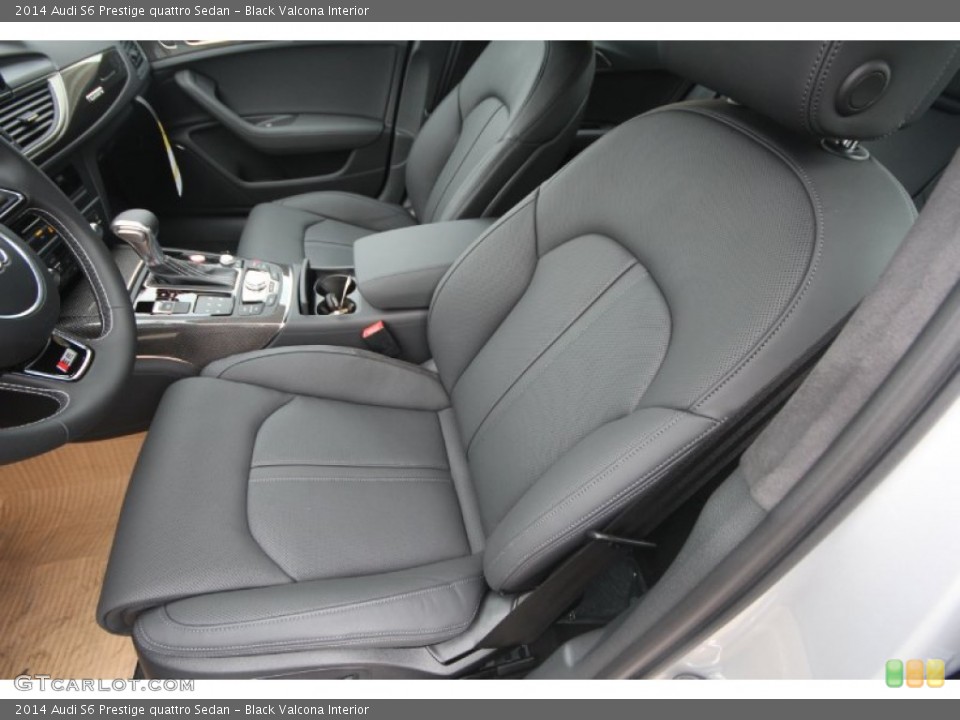 Black Valcona Interior Front Seat for the 2014 Audi S6 Prestige quattro Sedan #87940275