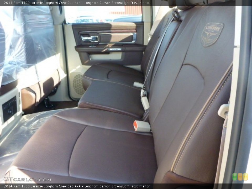 Longhorn Canyon Brown/Light Frost Interior Rear Seat for the 2014 Ram 1500 Laramie Longhorn Crew Cab 4x4 #87940539