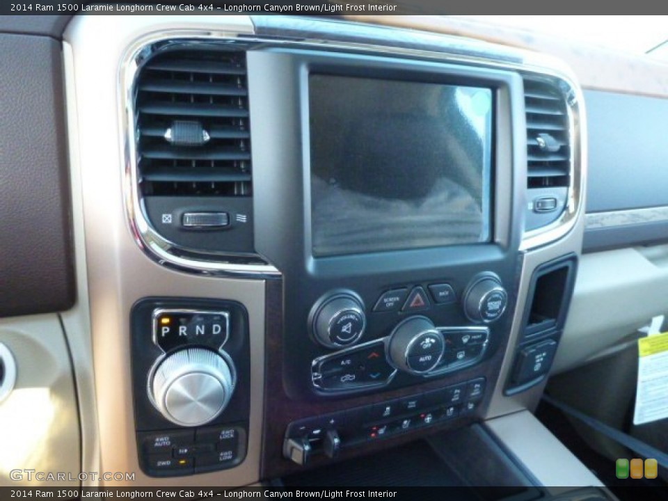 Longhorn Canyon Brown/Light Frost Interior Controls for the 2014 Ram 1500 Laramie Longhorn Crew Cab 4x4 #87940707
