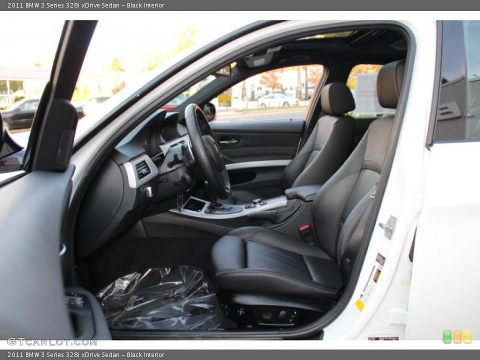 Black Interior Front Seat for the 2011 BMW 3 Series 328i xDrive Sedan #87942471