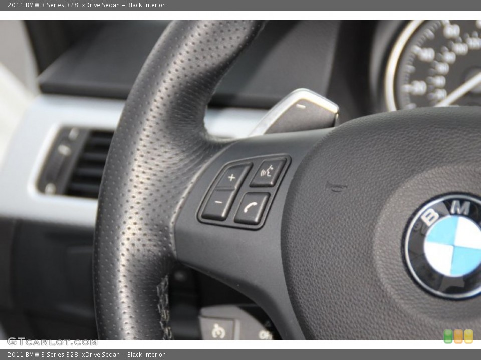 Black Interior Controls for the 2011 BMW 3 Series 328i xDrive Sedan #87942591