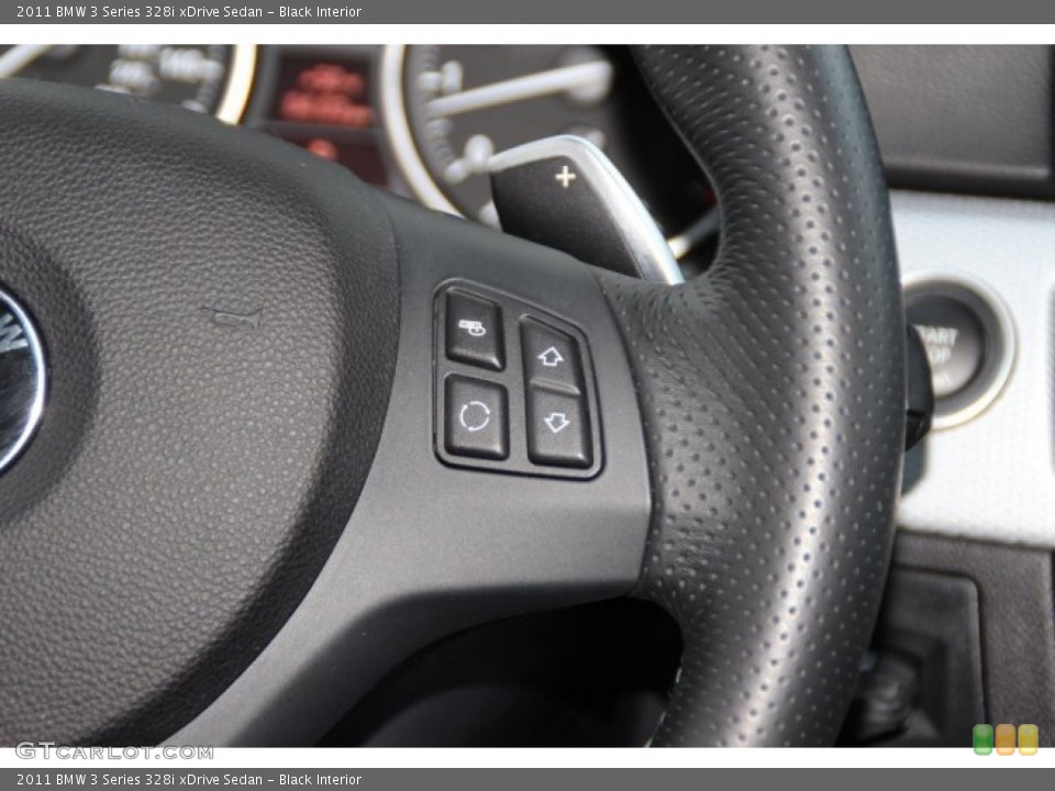Black Interior Controls for the 2011 BMW 3 Series 328i xDrive Sedan #87942612