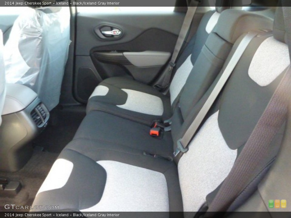 Iceland - Black/Iceland Gray Interior Rear Seat for the 2014 Jeep Cherokee Sport #87944645