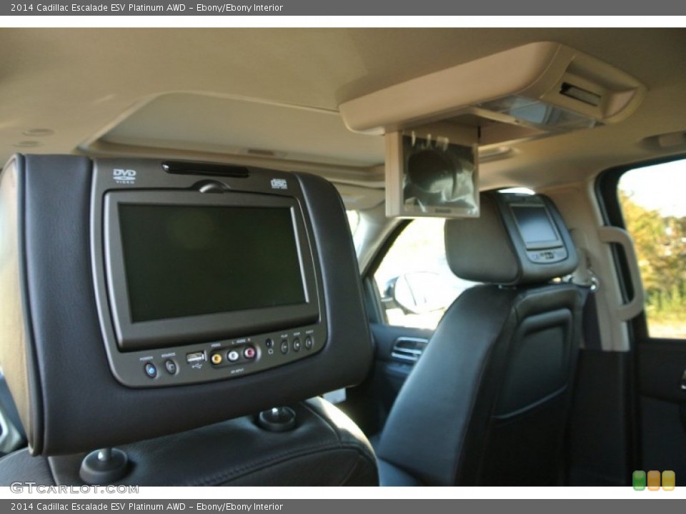 Ebony/Ebony Interior Entertainment System for the 2014 Cadillac Escalade ESV Platinum AWD #87945129