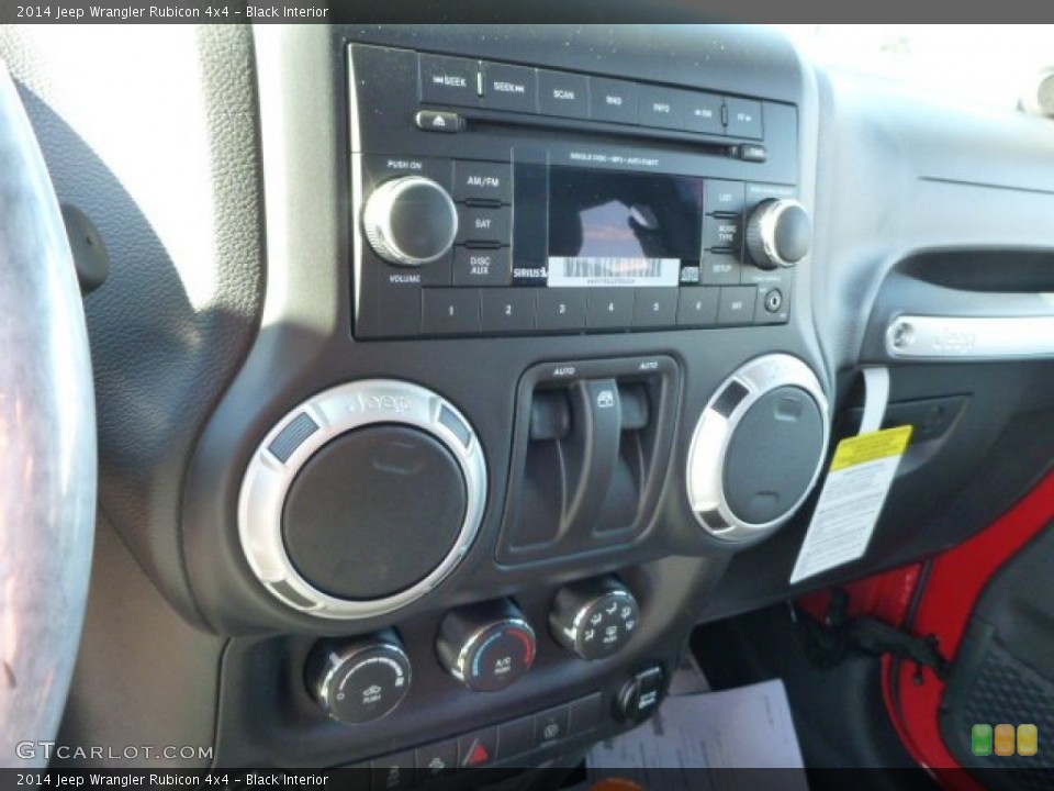 Black Interior Controls for the 2014 Jeep Wrangler Rubicon 4x4 #87945279