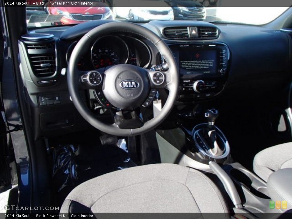 Black Pinwheel Knit Cloth Interior Prime Interior for the 2014 Kia Soul ! #87945396