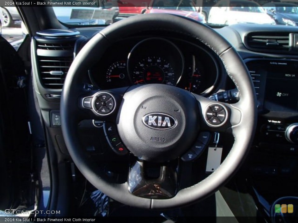 Black Pinwheel Knit Cloth Interior Steering Wheel for the 2014 Kia Soul ! #87945540