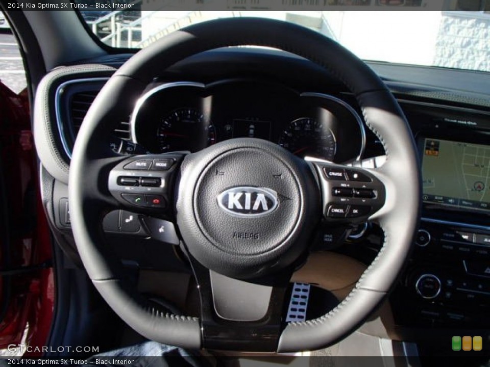 Black Interior Steering Wheel for the 2014 Kia Optima SX Turbo #87947988
