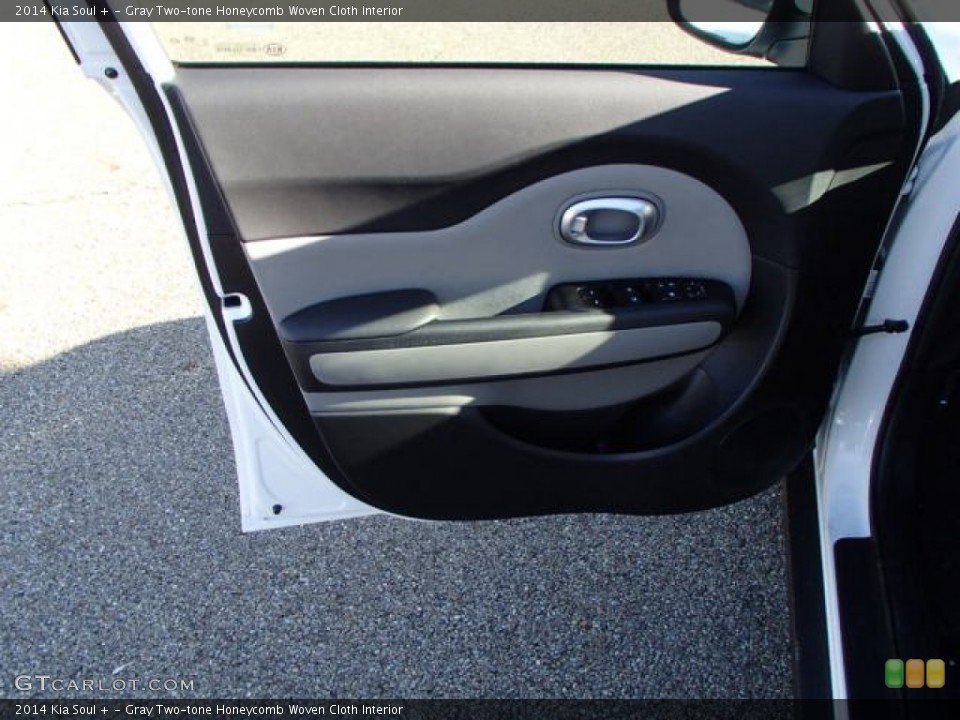 Gray Two-tone Honeycomb Woven Cloth Interior Door Panel for the 2014 Kia Soul + #87948306