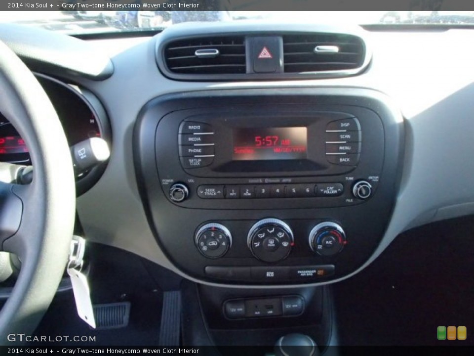 Gray Two-tone Honeycomb Woven Cloth Interior Controls for the 2014 Kia Soul + #87948444
