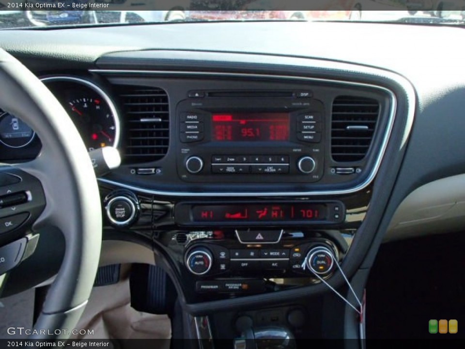 Beige Interior Controls for the 2014 Kia Optima EX #87949389