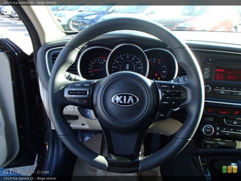 Beige Interior Steering Wheel for the 2014 Kia Optima EX #87949434
