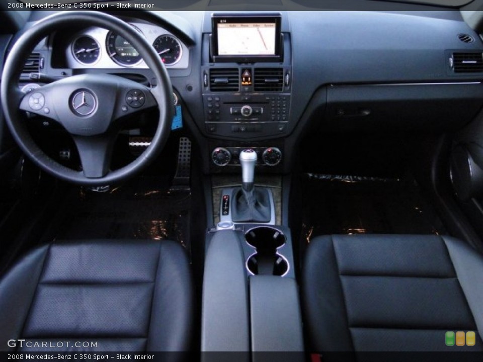 Black Interior Dashboard for the 2008 Mercedes-Benz C 350 Sport #87952638