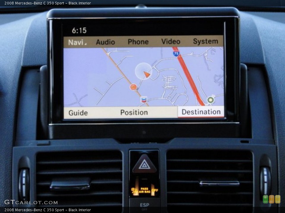 Black Interior Navigation for the 2008 Mercedes-Benz C 350 Sport #87952779
