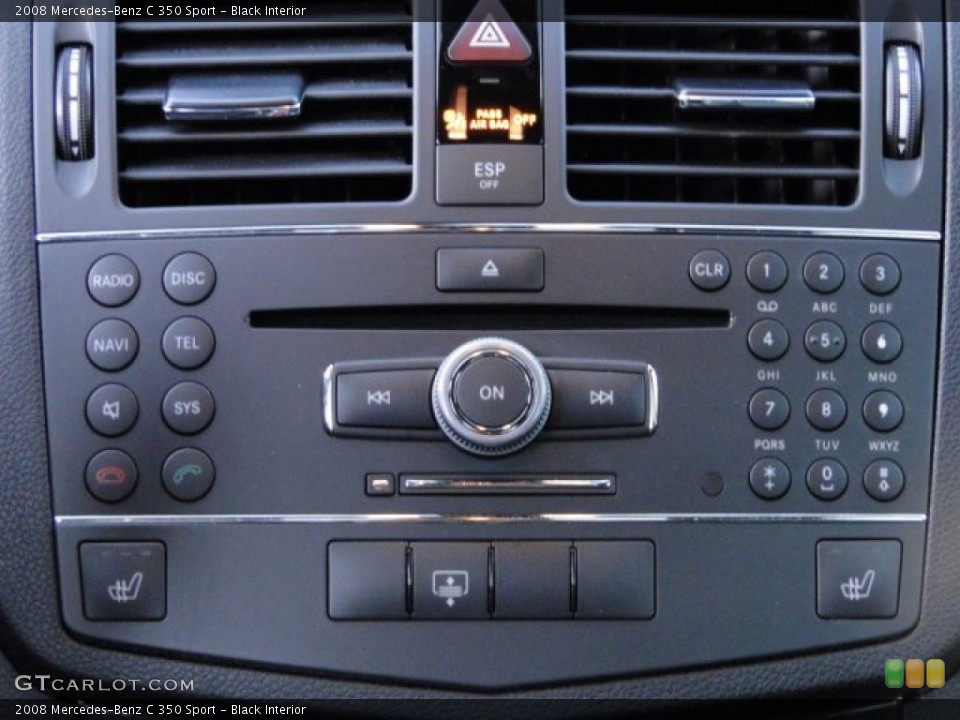 Black Interior Controls for the 2008 Mercedes-Benz C 350 Sport #87952800