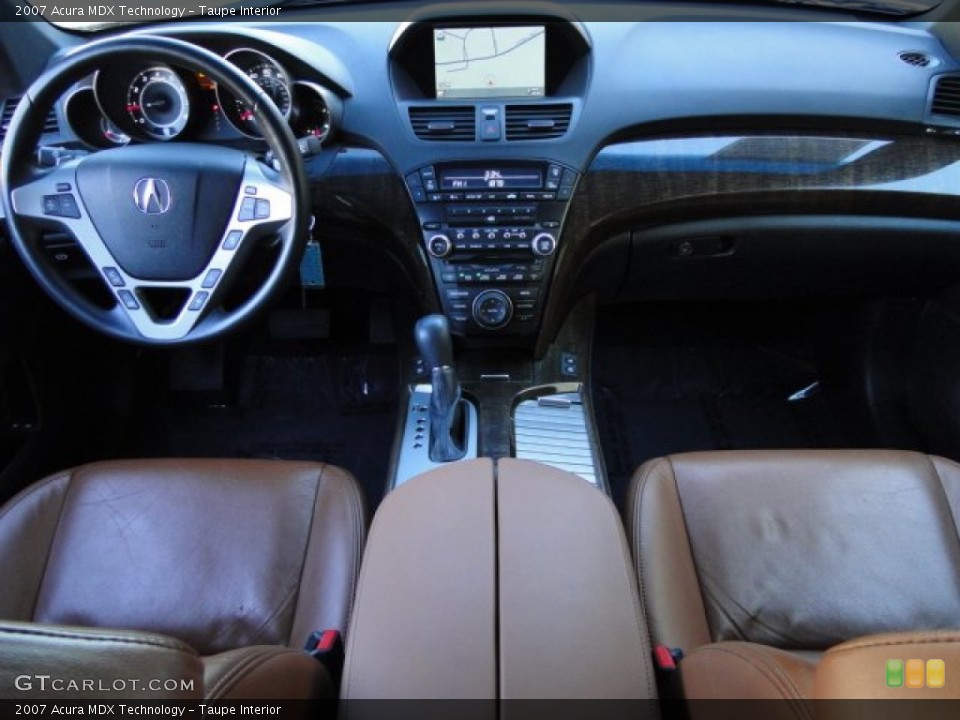 Taupe Interior Dashboard for the 2007 Acura MDX Technology #87953661