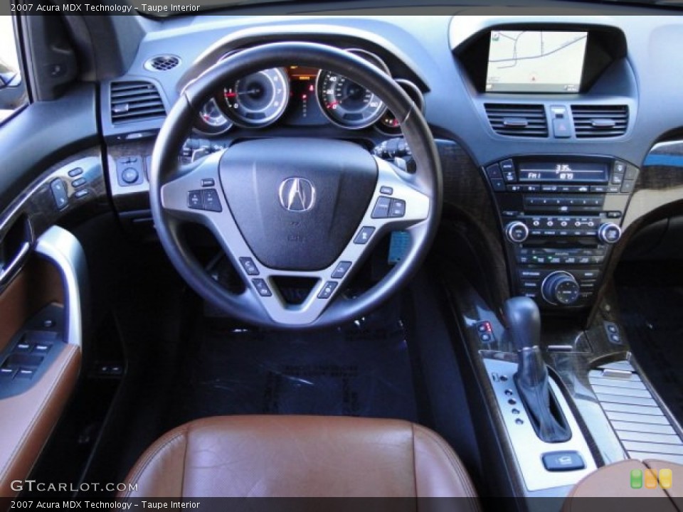 Taupe Interior Dashboard for the 2007 Acura MDX Technology #87954180