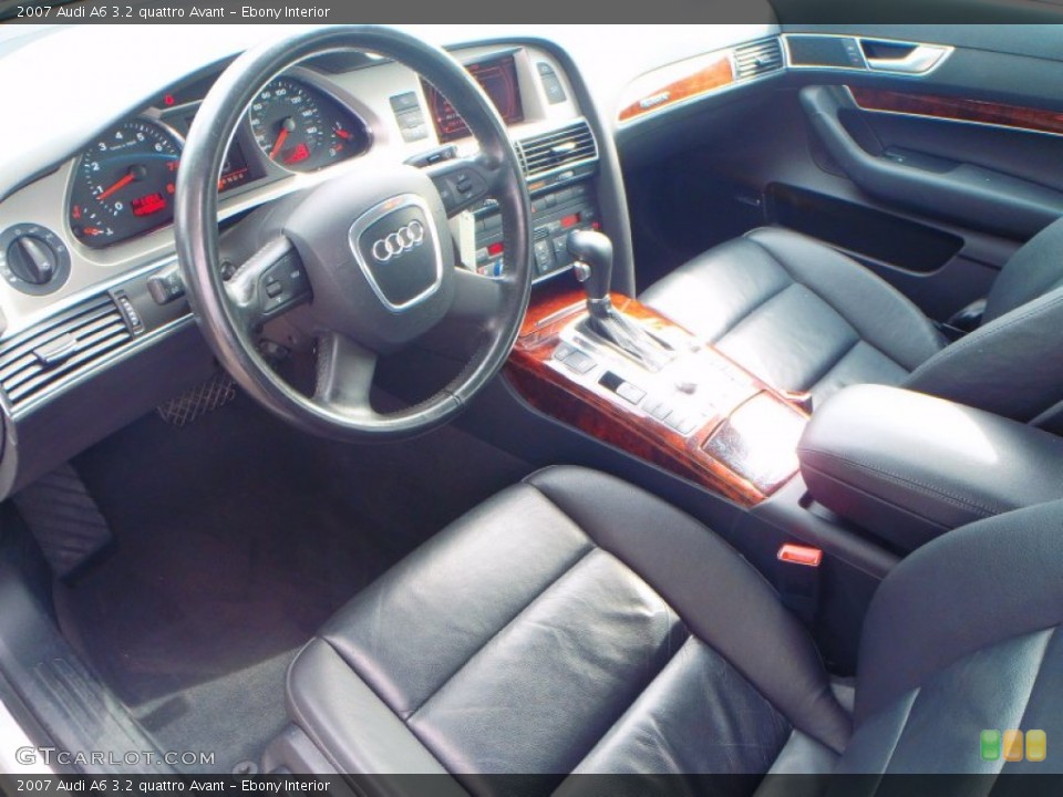 Ebony Interior Prime Interior for the 2007 Audi A6 3.2 quattro Avant #87959400