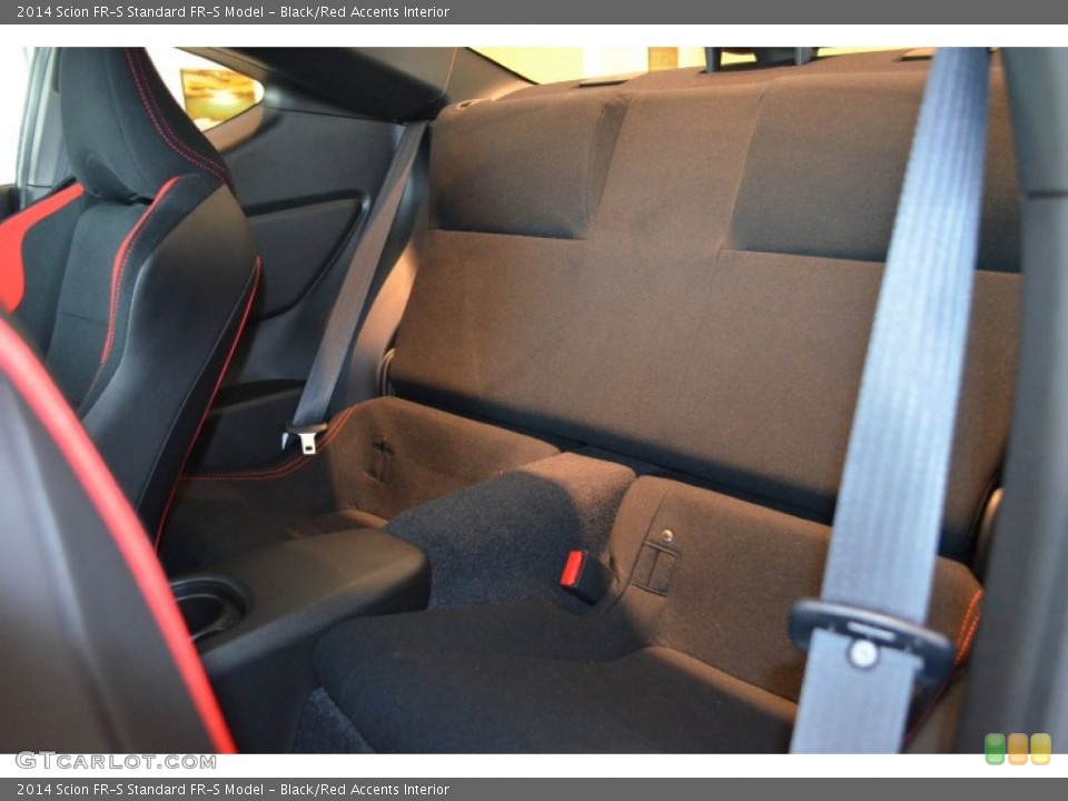 Black/Red Accents Interior Rear Seat for the 2014 Scion FR-S  #87959460