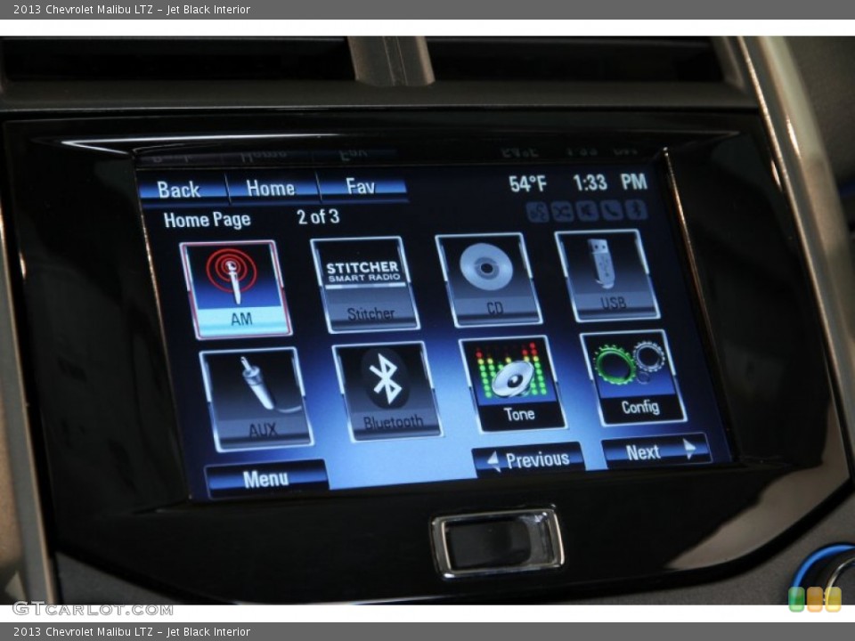 Jet Black Interior Audio System for the 2013 Chevrolet Malibu LTZ #87959753