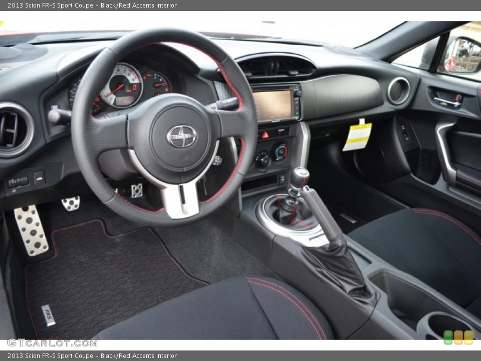 Black/Red Accents Interior Prime Interior for the 2013 Scion FR-S Sport Coupe #87960586