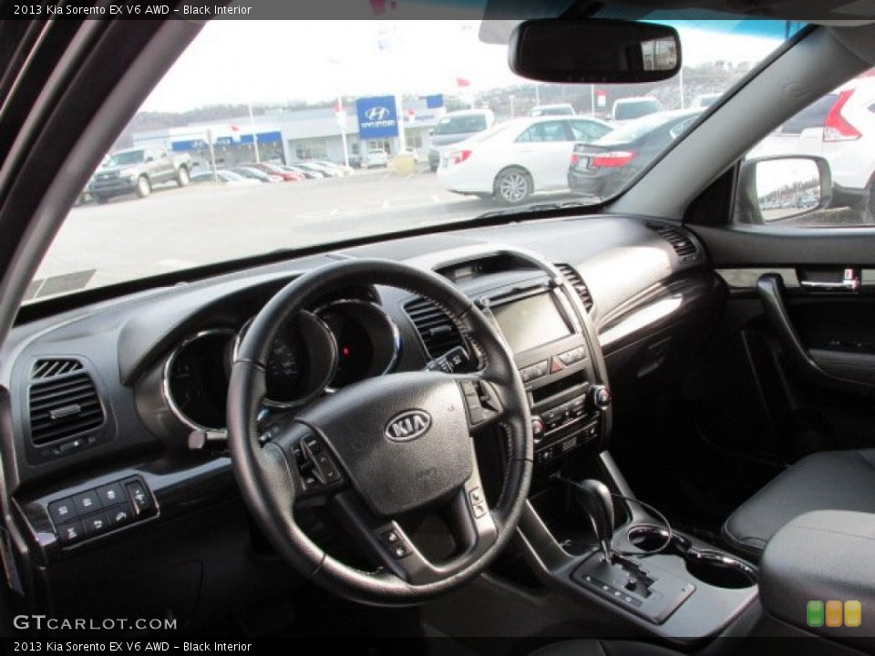 Black Interior Dashboard for the 2013 Kia Sorento EX V6 AWD #87965769