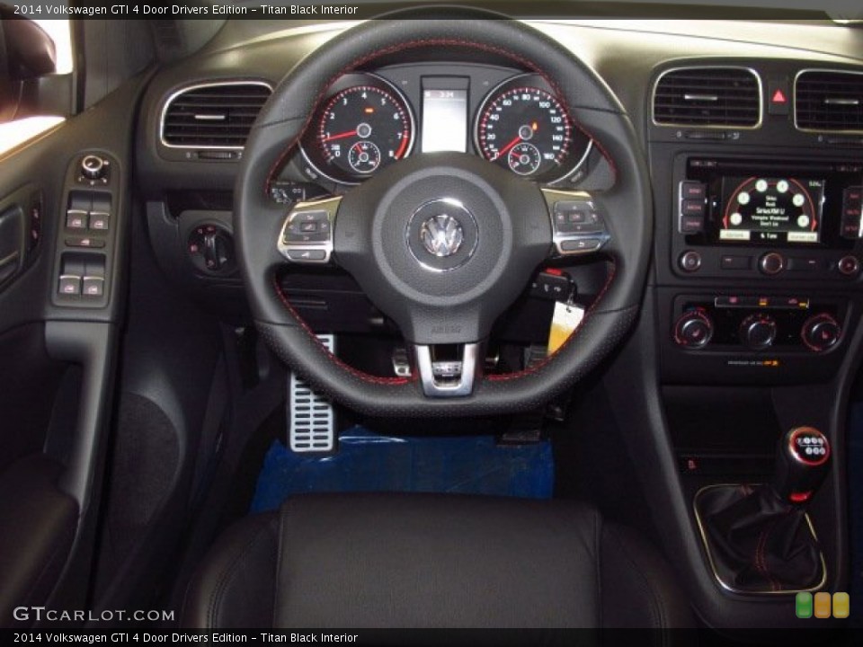 Titan Black Interior Steering Wheel for the 2014 Volkswagen GTI 4 Door Drivers Edition #87965919