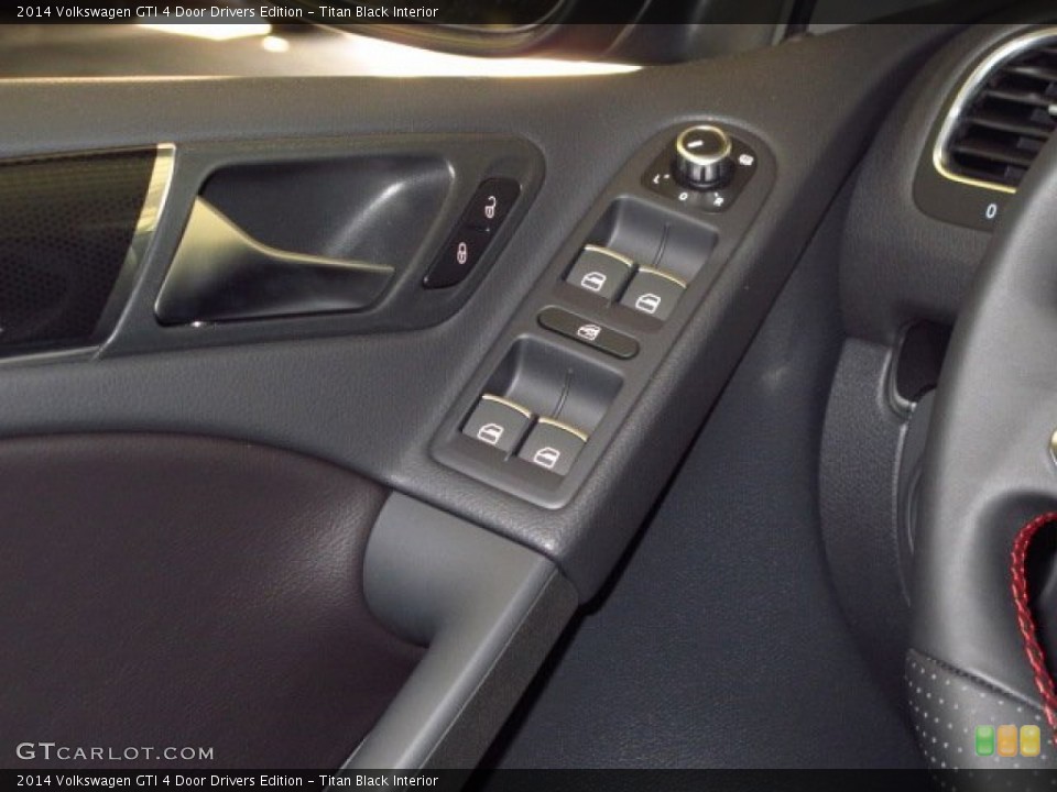 Titan Black Interior Controls for the 2014 Volkswagen GTI 4 Door Drivers Edition #87965991