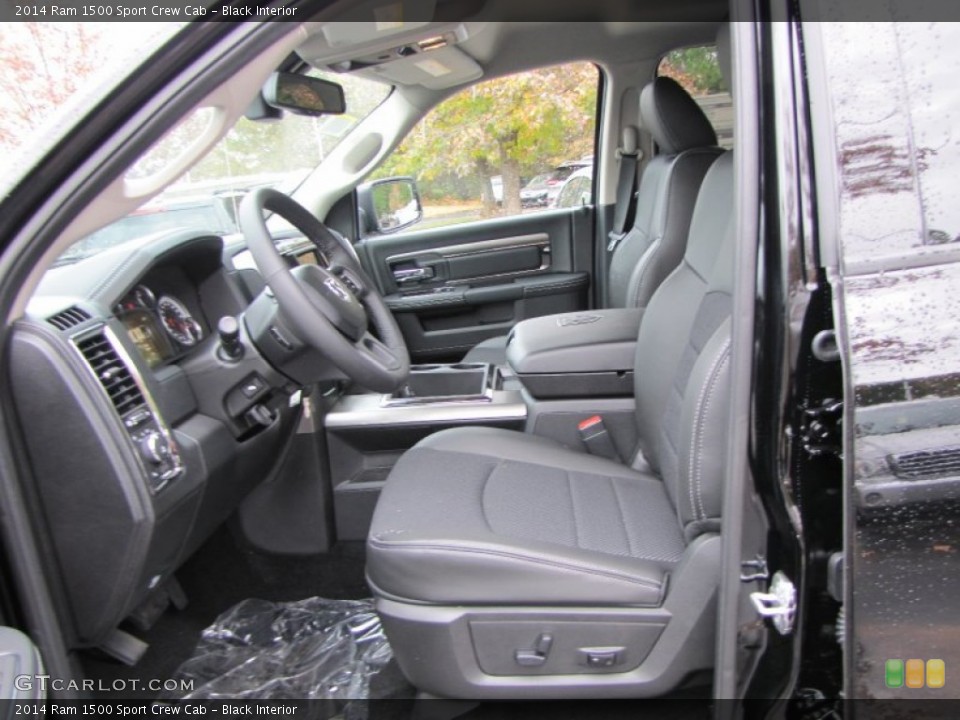 Black Interior Front Seat for the 2014 Ram 1500 Sport Crew Cab #87967788