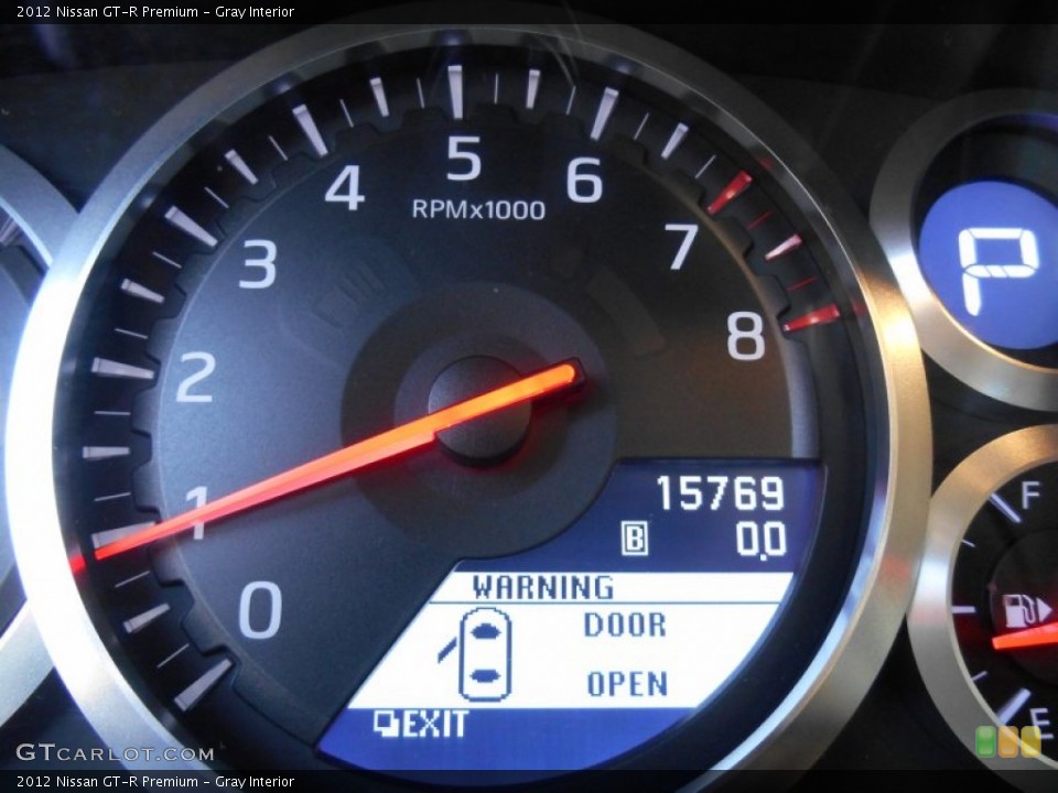 Gray Interior Gauges for the 2012 Nissan GT-R Premium #87969072