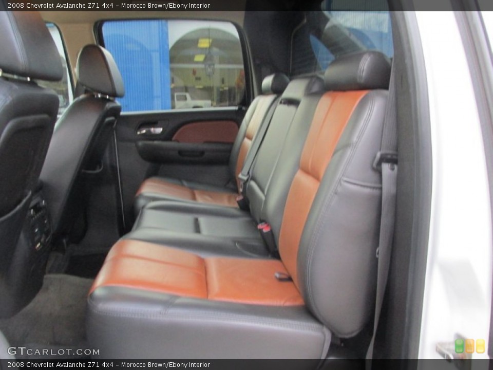 Morocco Brown/Ebony Interior Rear Seat for the 2008 Chevrolet Avalanche Z71 4x4 #87969840