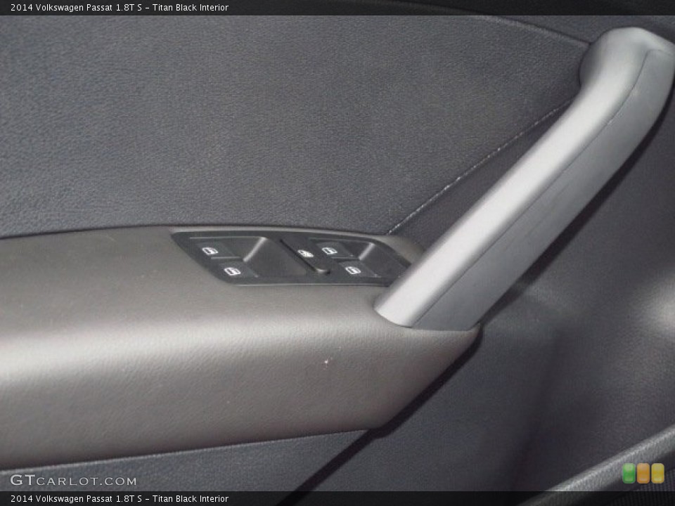 Titan Black Interior Controls for the 2014 Volkswagen Passat 1.8T S #87971298