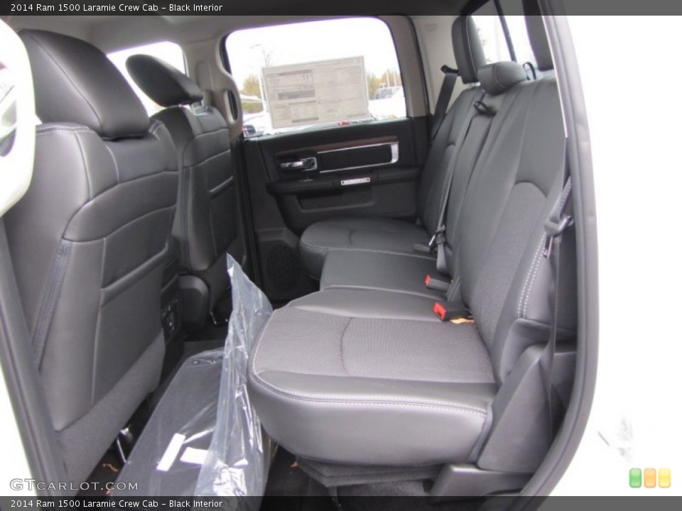 Black Interior Rear Seat for the 2014 Ram 1500 Laramie Crew Cab #87972816