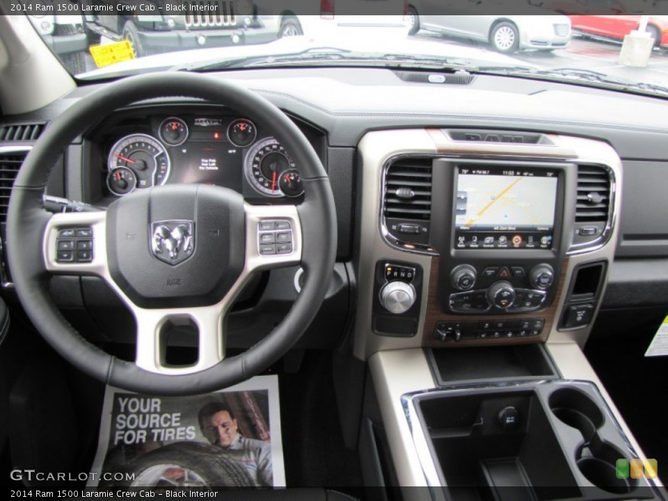 Black Interior Dashboard for the 2014 Ram 1500 Laramie Crew Cab #87972840
