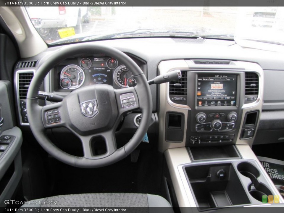 Black/Diesel Gray Interior Dashboard for the 2014 Ram 3500 Big Horn Crew Cab Dually #87974400