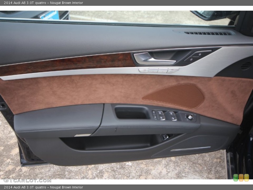 Nougat Brown Interior Door Panel for the 2014 Audi A8 3.0T quattro #87975432