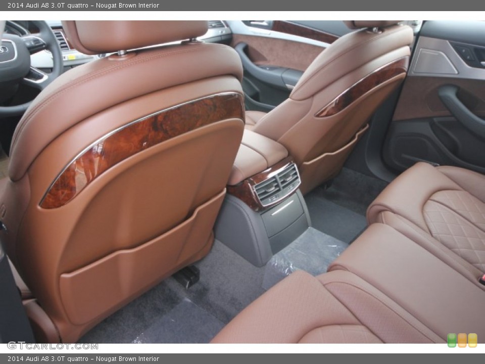 Nougat Brown Interior Rear Seat for the 2014 Audi A8 3.0T quattro #87975787
