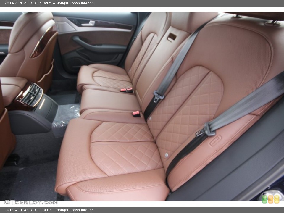 Nougat Brown Interior Rear Seat for the 2014 Audi A8 3.0T quattro #87975802