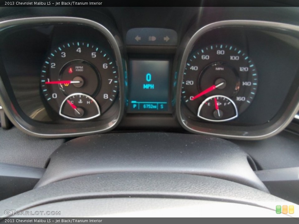 Jet Black/Titanium Interior Gauges for the 2013 Chevrolet Malibu LS #87975915