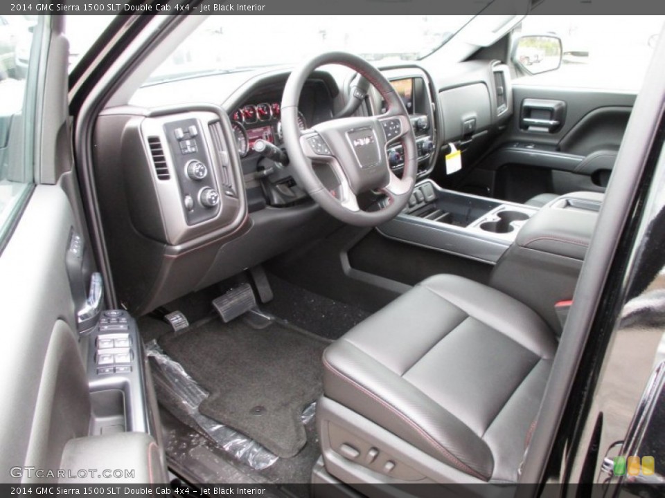 Jet Black Interior Photo for the 2014 GMC Sierra 1500 SLT Double Cab 4x4 #87980061
