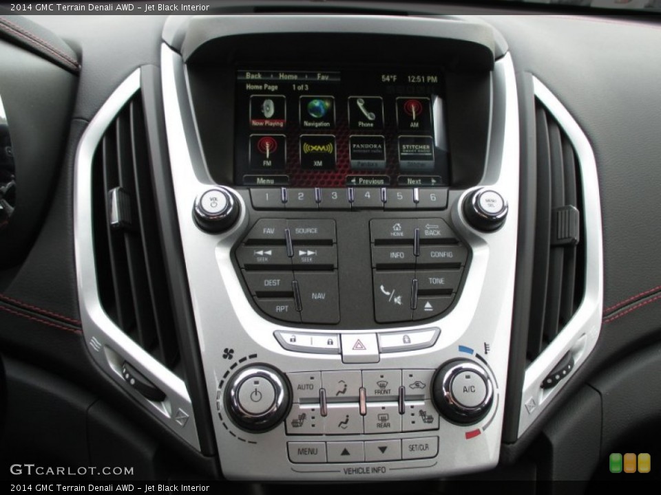 Jet Black Interior Controls for the 2014 GMC Terrain Denali AWD #87981684