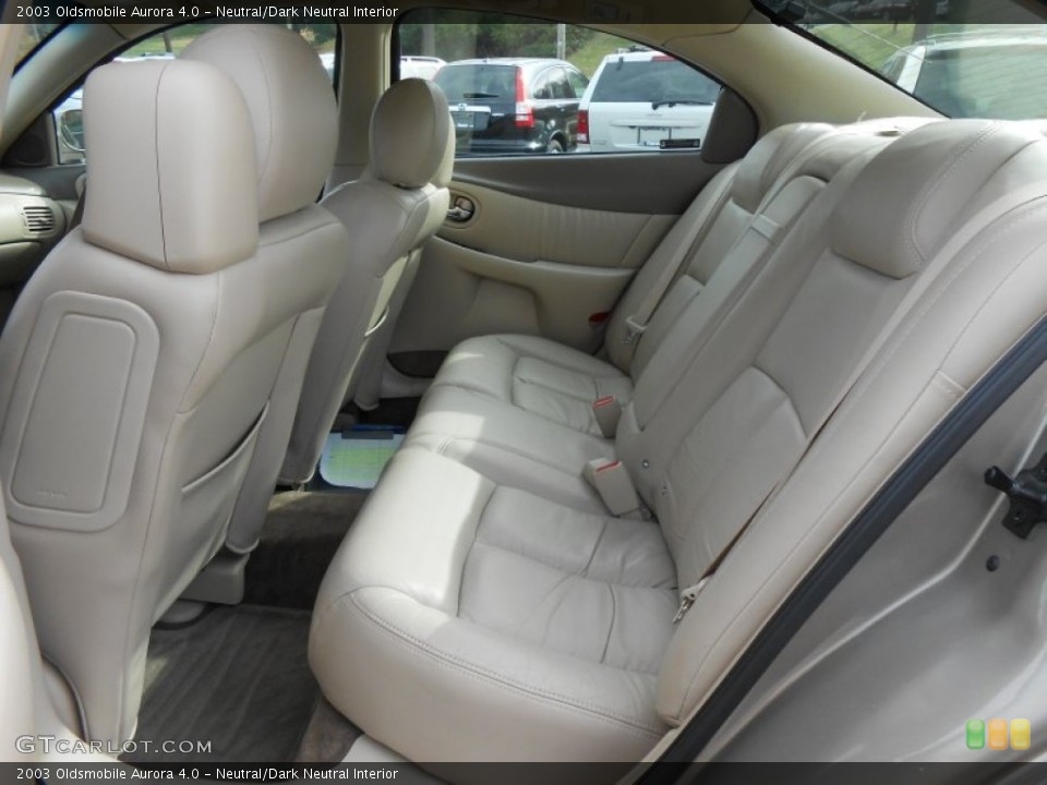 Neutral/Dark Neutral Interior Rear Seat for the 2003 Oldsmobile Aurora 4.0 #87981765
