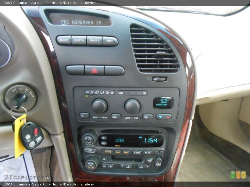 Neutral/Dark Neutral Interior Controls for the 2003 Oldsmobile Aurora 4.0 #87981881