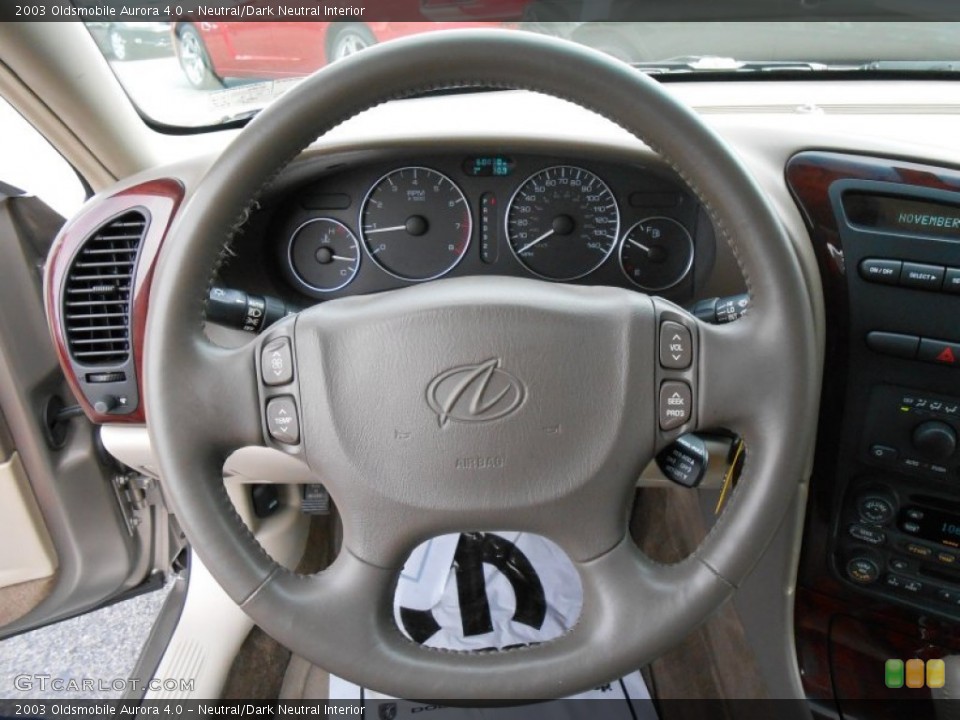 Neutral/Dark Neutral Interior Steering Wheel for the 2003 Oldsmobile Aurora 4.0 #87981903