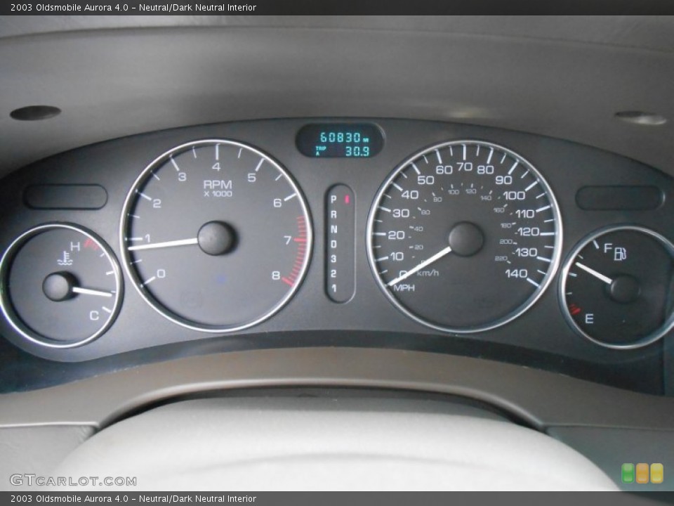 Neutral/Dark Neutral Interior Gauges for the 2003 Oldsmobile Aurora 4.0 #87981921