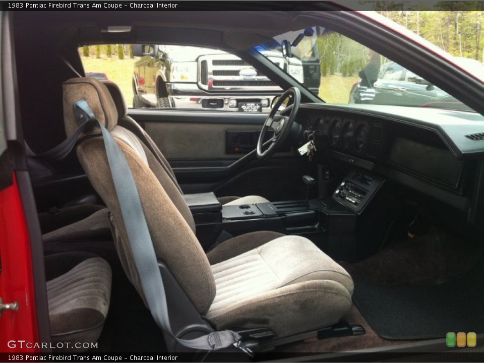 Charcoal Interior Photo for the 1983 Pontiac Firebird Trans Am Coupe #87984687