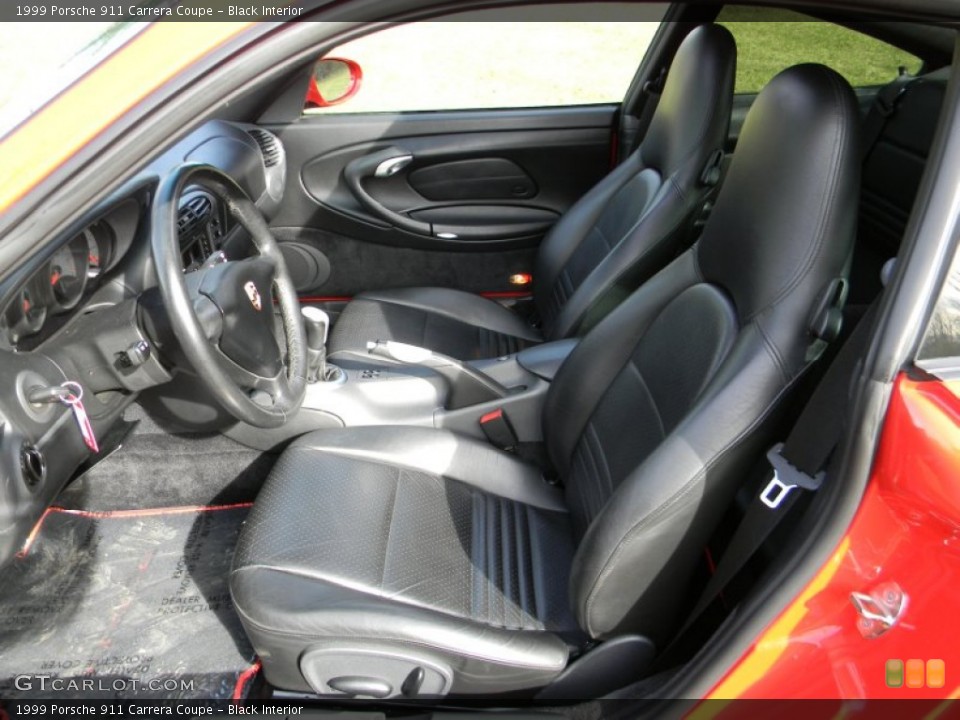 Black Interior Front Seat for the 1999 Porsche 911 Carrera Coupe #87991038
