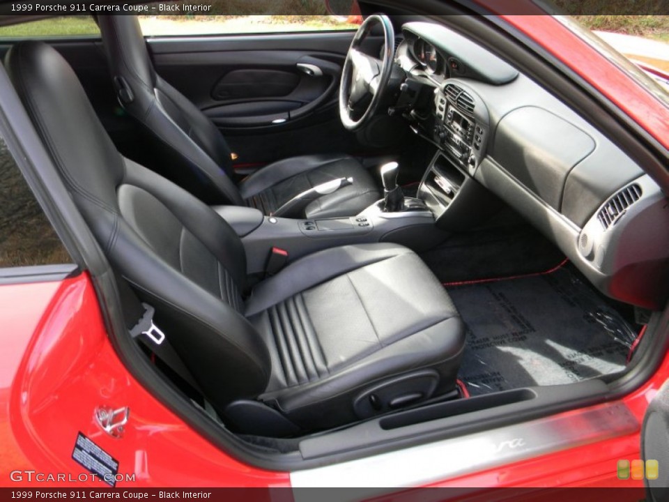 Black Interior Front Seat for the 1999 Porsche 911 Carrera Coupe #87991059