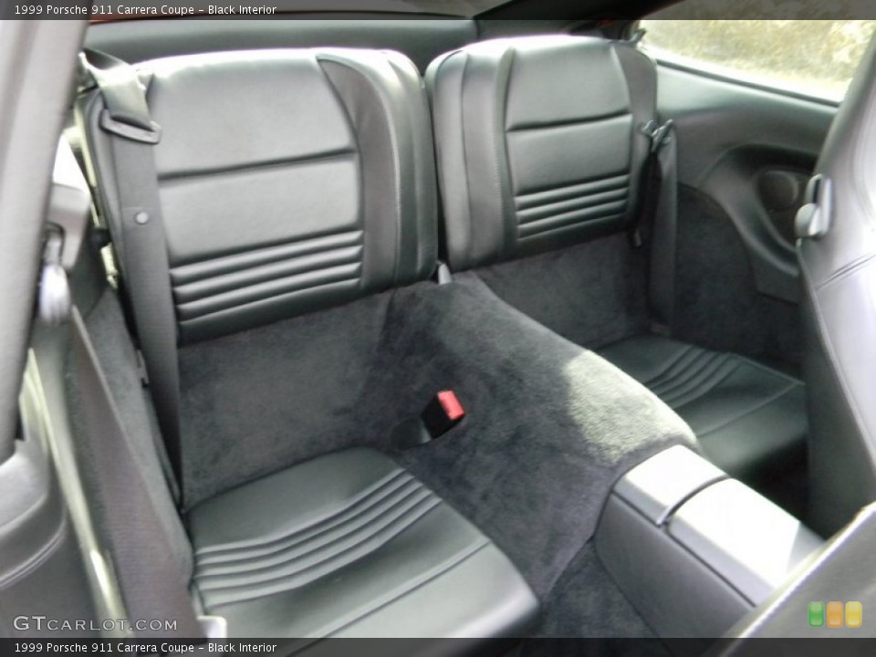 Black Interior Rear Seat for the 1999 Porsche 911 Carrera Coupe #87991107